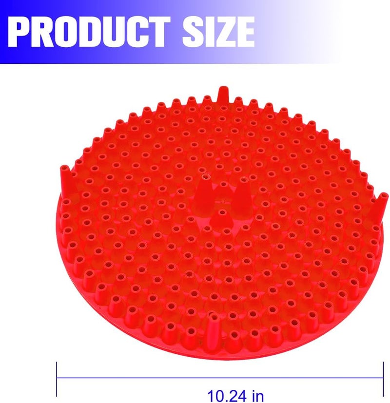 Sandfren 2PCS Car Wash Bucket Grit Trap Insert, 10.2" Vehicle Detailing Washing Filters for Dirt & Debris Trapping, Auto Collecting Sediment Cleaning Tool, Universal for SUV Sedan Truck (Red) - Image 2